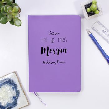 Personalised Mr And Mrs To Be Engagement Notebook Gift, 10 of 12