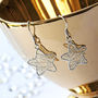 Dreamcatcher Sterling Silver Star Drop Earrings, thumbnail 1 of 8