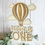 Personalised Wooden Hot Air Balloon Cake Topper, thumbnail 3 of 5