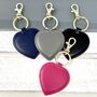 Personalised Faux Leather Heart Keyring, thumbnail 4 of 5