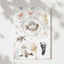 Personalised New Baby Keepsake Print With Inkless Cards Or Digital Download, thumbnail 4 of 5