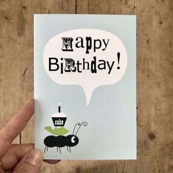 Children's Ant 'Happy Birthday' Card, 4 of 6