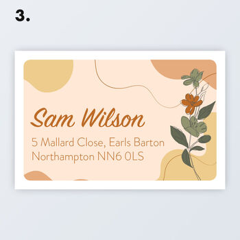 New Personalised Roll Address Labels 76x50mm 3'x2', 4 of 8