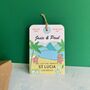 St Lucia Save The Date Luggage Tag, thumbnail 8 of 8