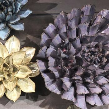Stylish Ceramic Flower. Decorate Your Wall, Table, 11 of 11