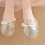 Personalised Peach Velvet Ballerina Bunny Toy, thumbnail 4 of 4