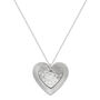 Eco Silver Aluminium Double Heart Pendant Necklace, thumbnail 1 of 2