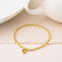 Linear Birthstone Bracelet August Peridot, thumbnail 1 of 4