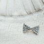 Vintage Jewel Bow Brooch, thumbnail 2 of 2