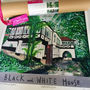 Black And White House Art Print, thumbnail 3 of 9