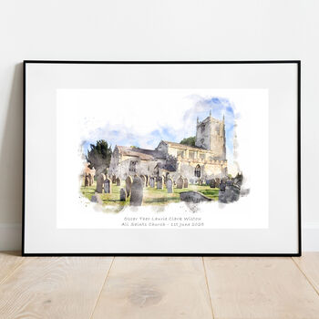 Christening Venue Personalised Print, 9 of 11