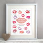 Lips Personalised Hen Party Guest Book Alternative, thumbnail 1 of 5