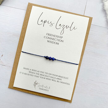 Lapis Lazuli Miniature Wish Bracelet, 4 of 6
