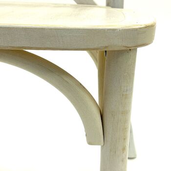 Limewash Wooden Crossback Chair: Wedding Venue Seating, 2 of 9