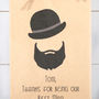 Best Man Personalised Gift Bag, Hat And Beard, thumbnail 2 of 2