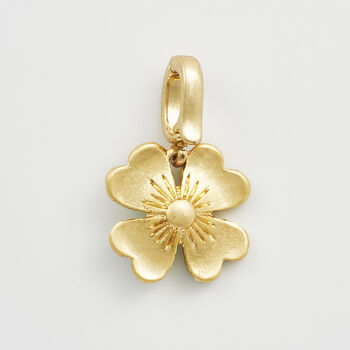 Gold Lucky Clover And Pearl Charm Bracelet, 6 of 9