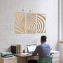 3D Wooden Spiral Wall Art Optical Illusion Decor, thumbnail 6 of 10
