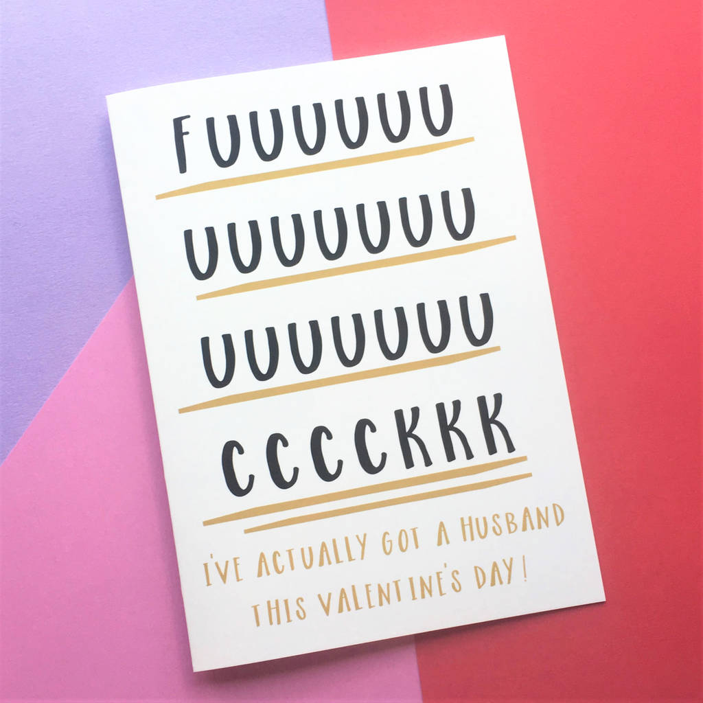 Rude Adult Humour Husband Valentines Day Card By The New Witty