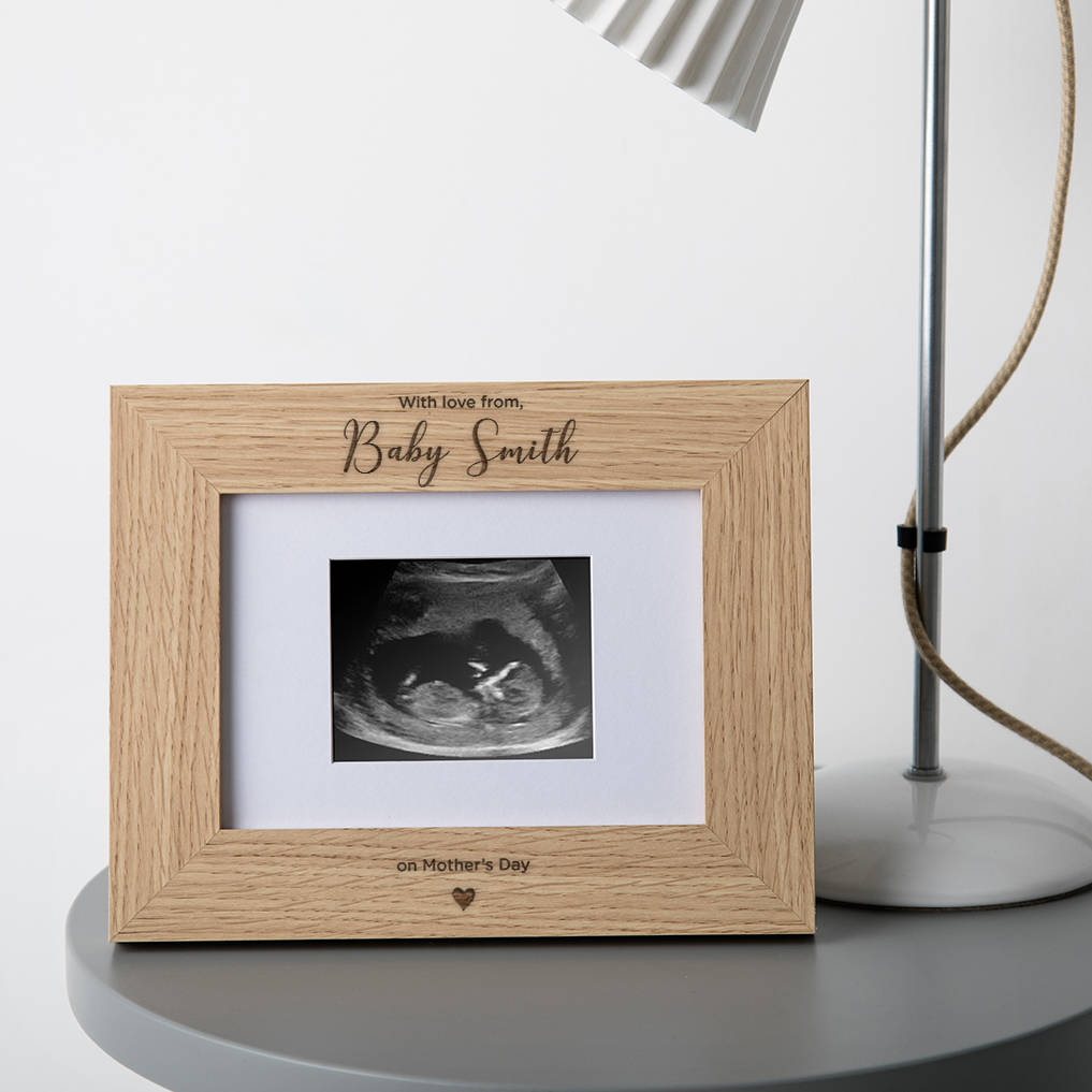 Personalised Baby Scan Photo Frame For Mum To Be, 1 of 2