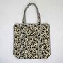Reversible Black Print Quilted Cotton Tote Bag, thumbnail 3 of 3