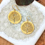 Peacock Earrings Gold Plated, thumbnail 1 of 5