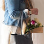 Dark Grey Soft Leather Tote Shopper, thumbnail 4 of 12