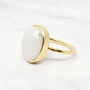 Statement Rainbow Moonstone June Birthstone Ring, thumbnail 6 of 8