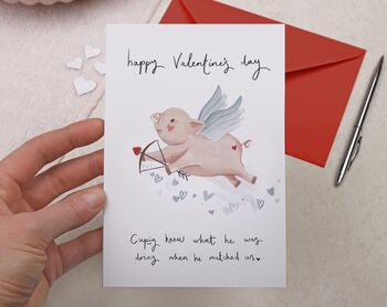 Cute Cupid Valentine Card, 2 of 2