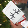 Mono Reindeer Christmas Advent Candle, thumbnail 3 of 4