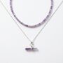 Amethyst Sterling Silver Layering Necklace Set, thumbnail 3 of 8