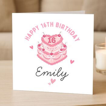 Personalised 16th Birthday Card For Daughter, Niece, 4 of 8