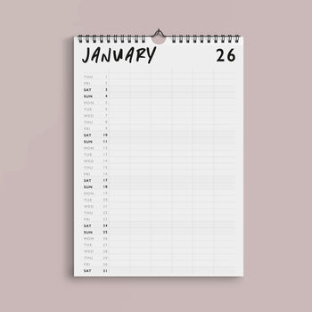 2025 2026 Academic Chaos Calendar, 5 of 5
