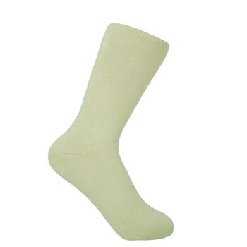 His And Hers Plain Bed Socks Black And Cream, 3 of 3