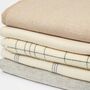 Personalised Neutral Beige Merino Wool Throw Collection, thumbnail 1 of 8