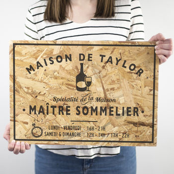 Personalised French Kitchen Sign, 3 of 6