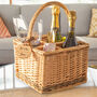 Personalised Wicker Bottle Carrier – Couples’ Gift, thumbnail 1 of 9