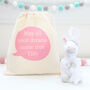 Unicorn Soft Toy And Personalised Cotton Bag, thumbnail 1 of 4