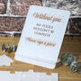 Frosted Acrylic Goodbye Miss Hello Mrs Signing Puzzle, thumbnail 3 of 5