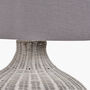 Grey Wash Rattan Table Lamp, thumbnail 4 of 8