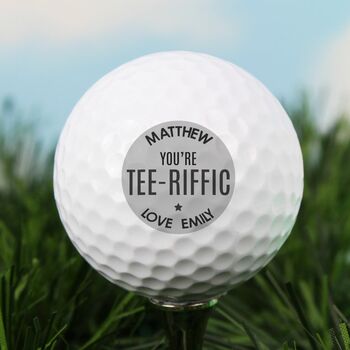 Personalised Tee Riffic Golf Ball, 3 of 3