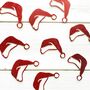 16 X Santa Hat Christmas Confetti, Table Scatter, Decorations, Festive Decor, thumbnail 1 of 5