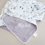 Personalised Wildflower Organic Muslin Baby Blanket, thumbnail 4 of 12