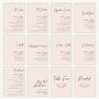 Wedding Menu Table Sign A4 Sturdy Foamex Minimal Script, thumbnail 3 of 5