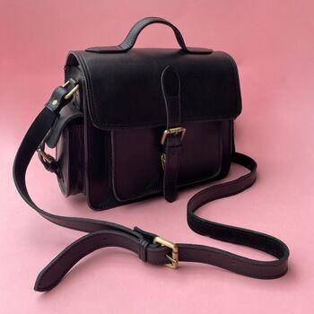 Personalised Buffalo Leather Camera Bag, 6 of 11