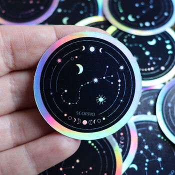 Holographic Star Sign Constellation Sticker, 2 of 5