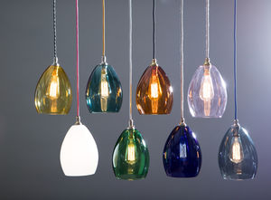 coloured glass light shade