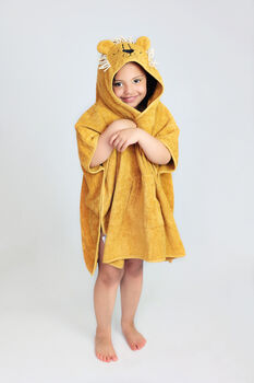 Frog Children's Hooded Towel Poncho, 4 of 11
