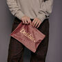 Personalised Name Velvet Accessory Bag, thumbnail 5 of 9