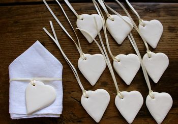 Diy Personalised White Ceramic Hearts, 3 of 6