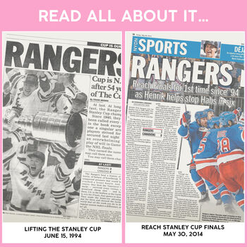 New York Rangers Personalised Gift Newspaper Book, 12 of 12